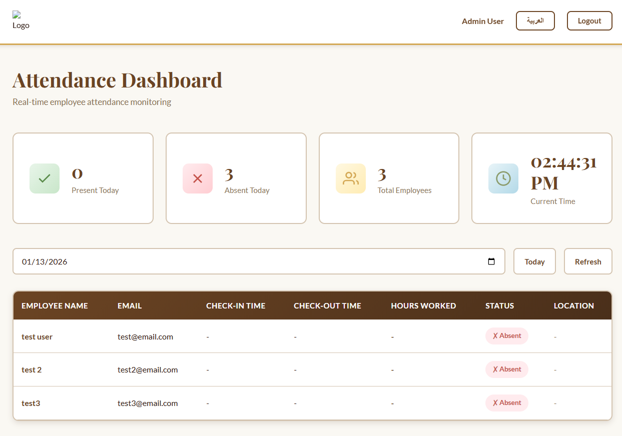 Attendance Dashboard