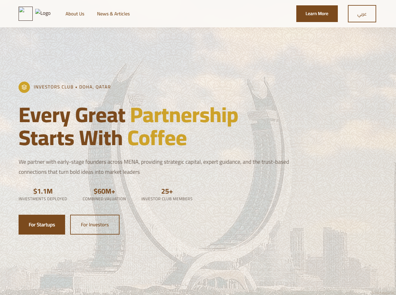 VC Website Homepage