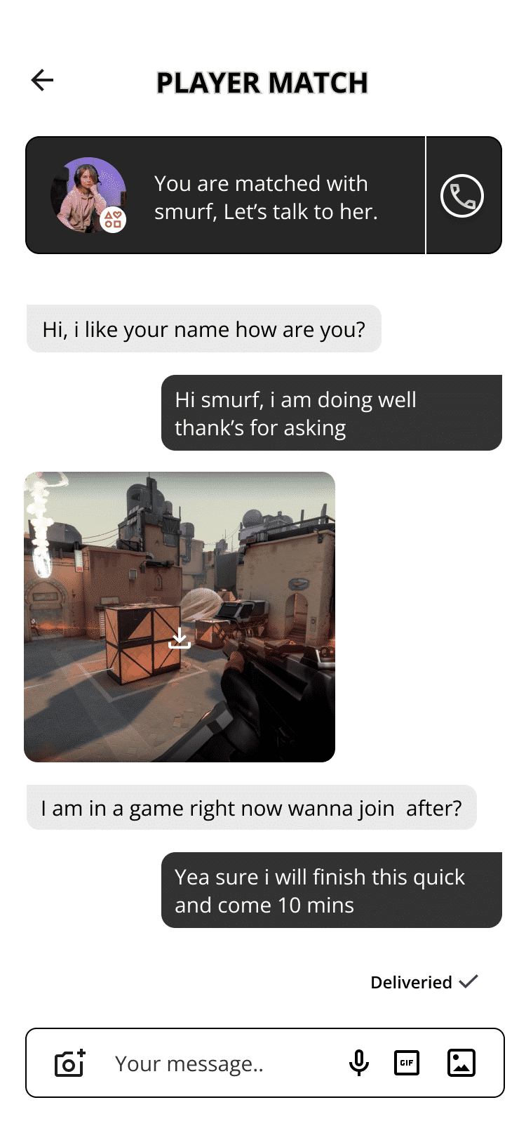 Chat Details Screen