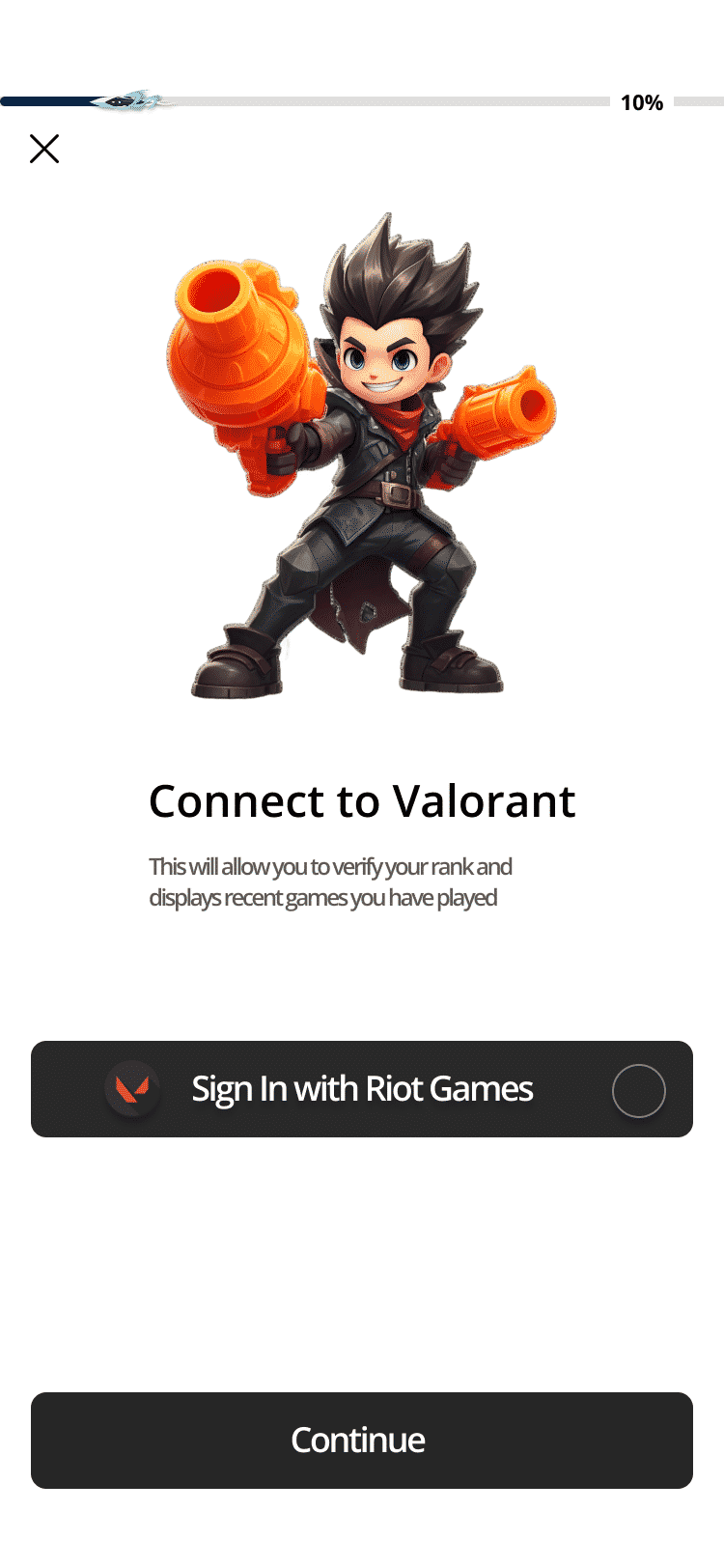 Not Verified Screen