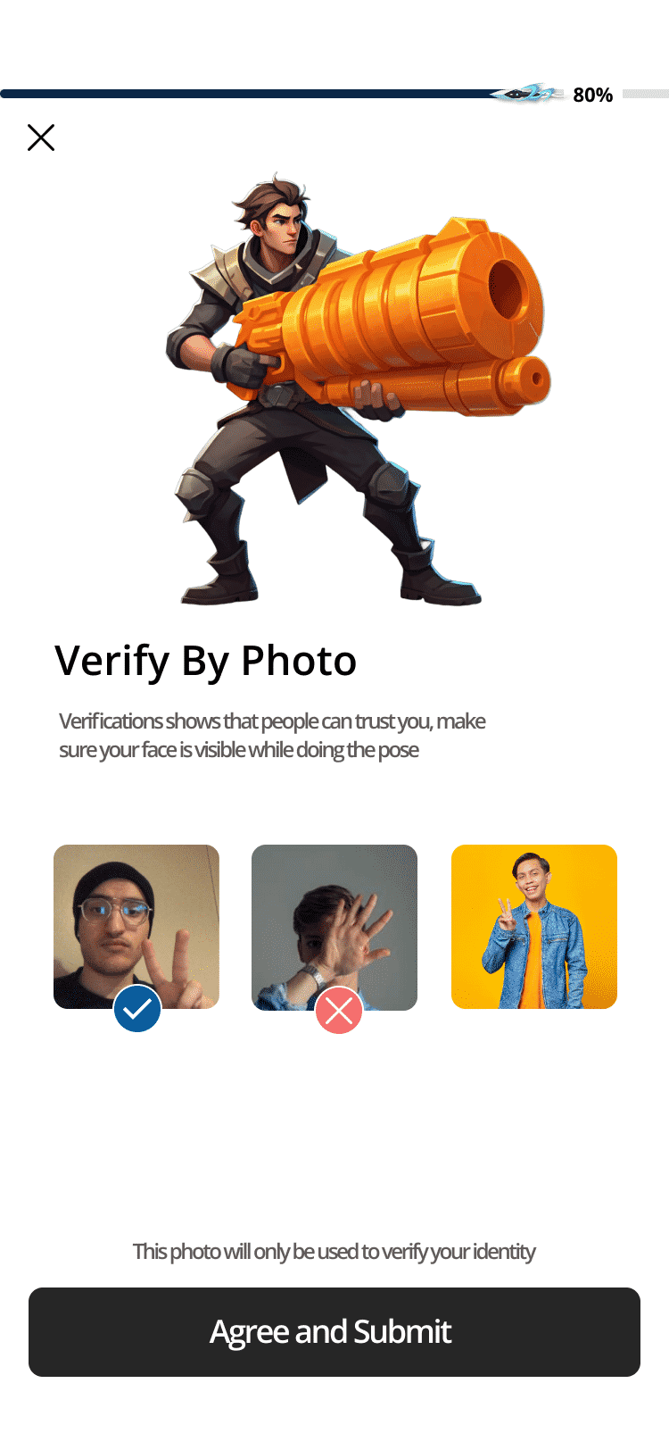 Verified Photo Screen
