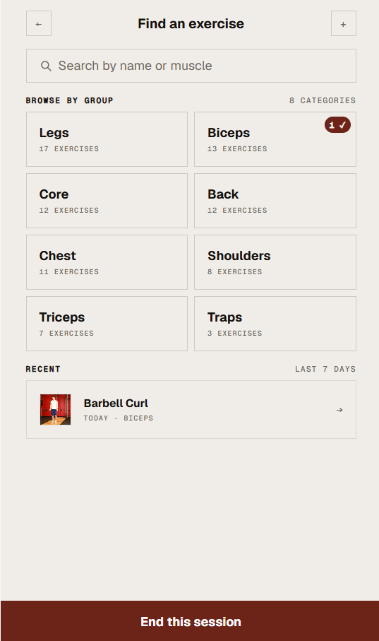 Category progress badge