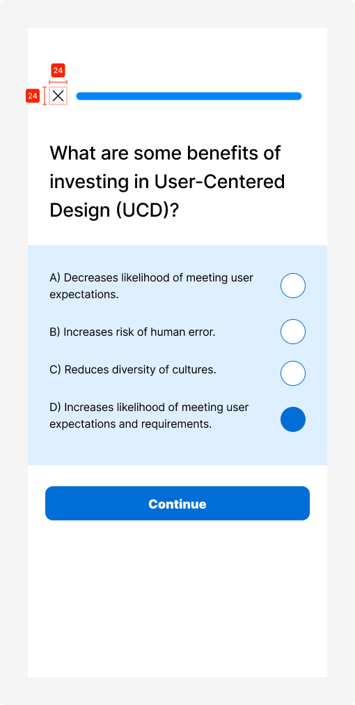 UX Toast app screen showing design interface