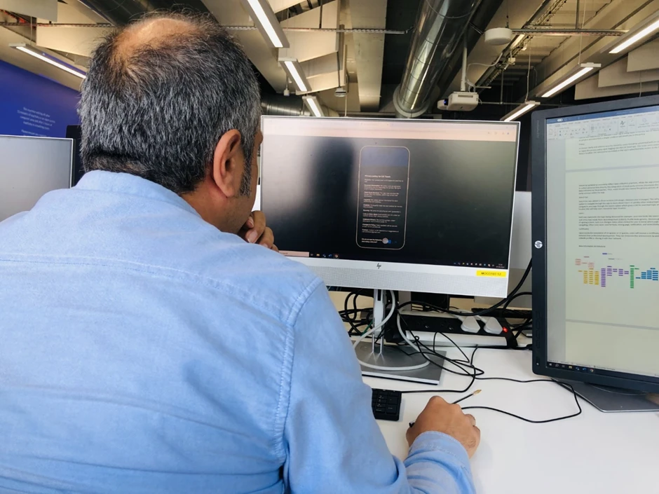 Testing Session 2 showing post-test interviews and insights